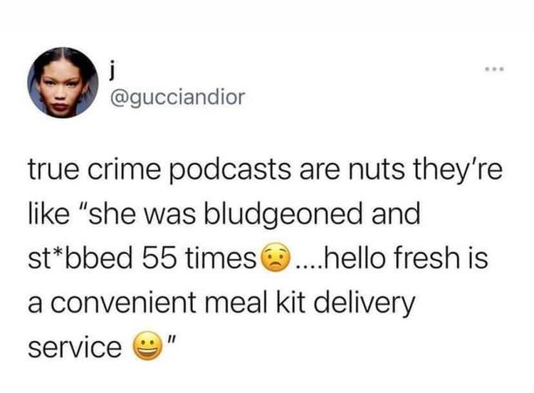 true crime podcasts met advertenties